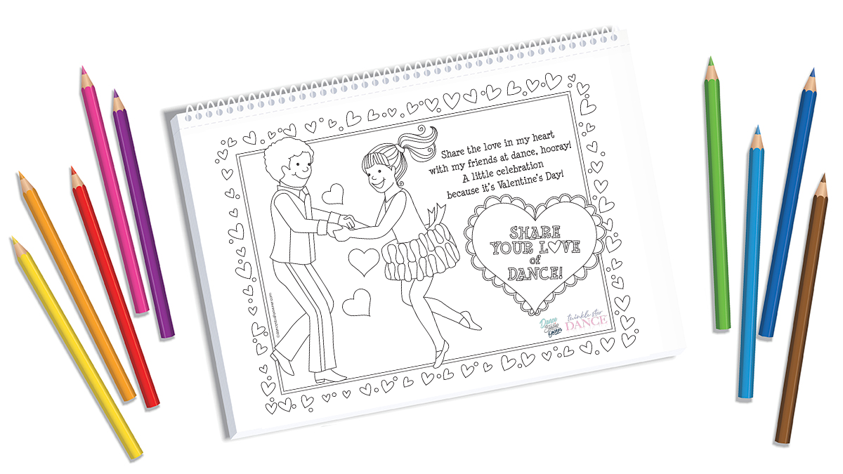 Share The Love Valentine&##x27;s Day Twinkle Star Dance Videos, Lesson Plan & Coloring Page