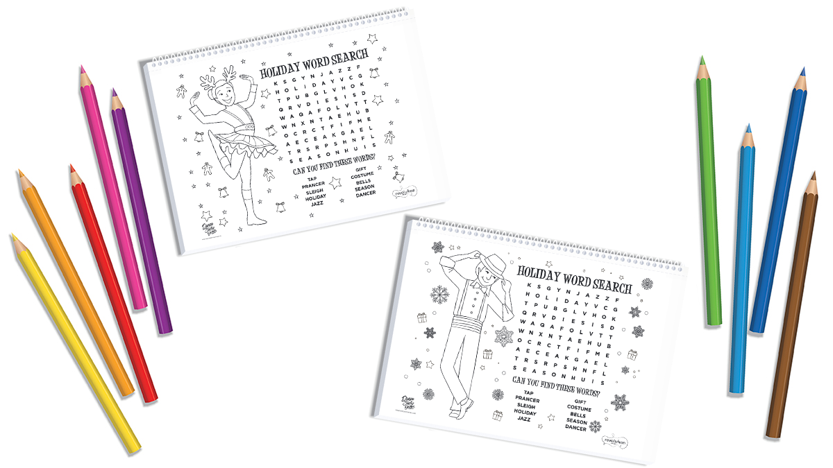 Holiday Word Search Coloring Pages