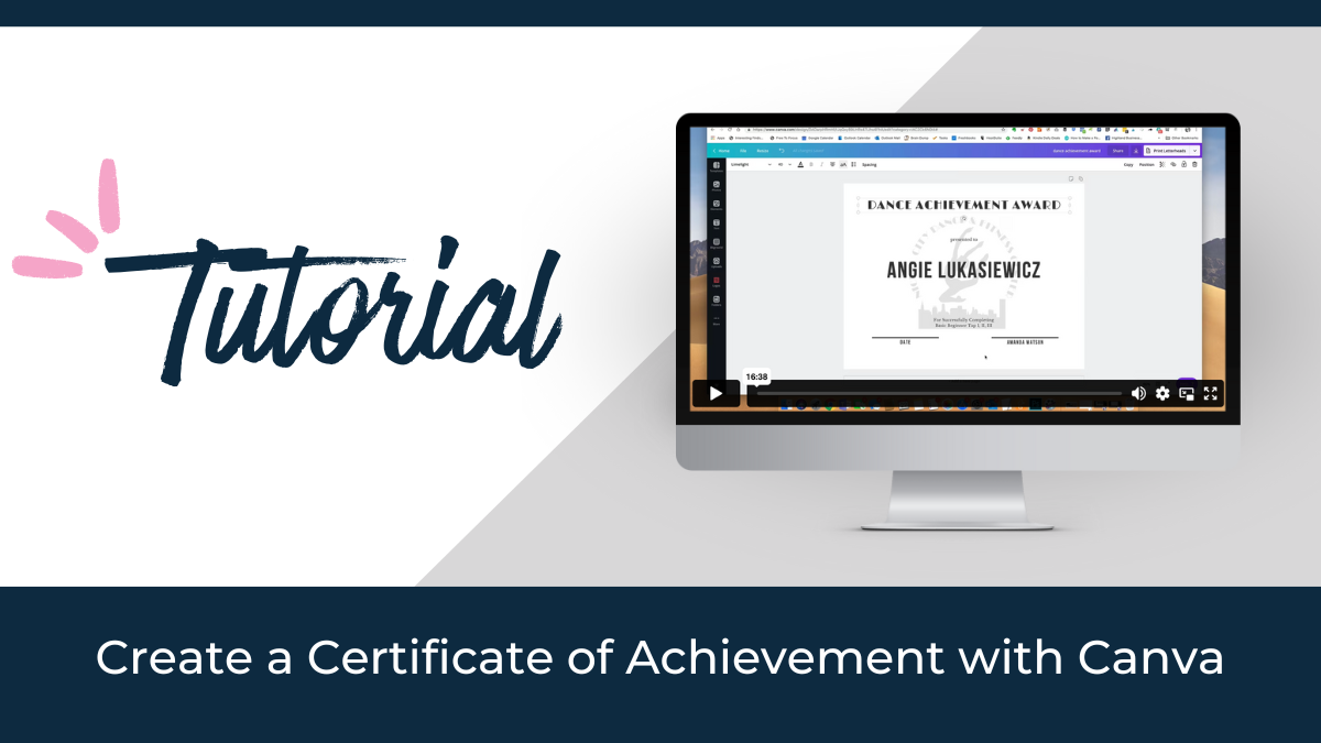 Create A Certificate Of Achievement With Canva