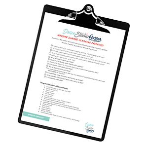 5 Steps To A Better Dance Studio Website and Bonus Checklist