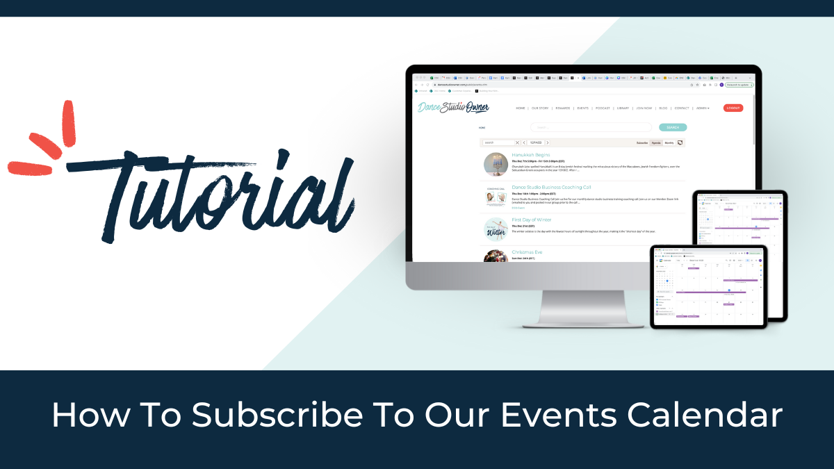 Tutorial&##x3a; How to Subscribe to Our Events Calendar