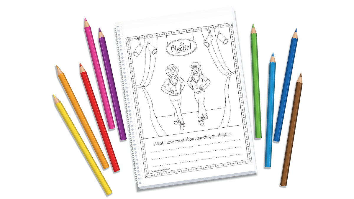 Recital Coloring Page&##x3a; Dancing On Stage