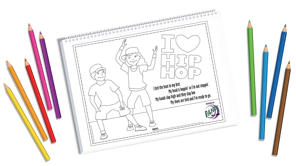 I Love Hip Hop Coloring Page