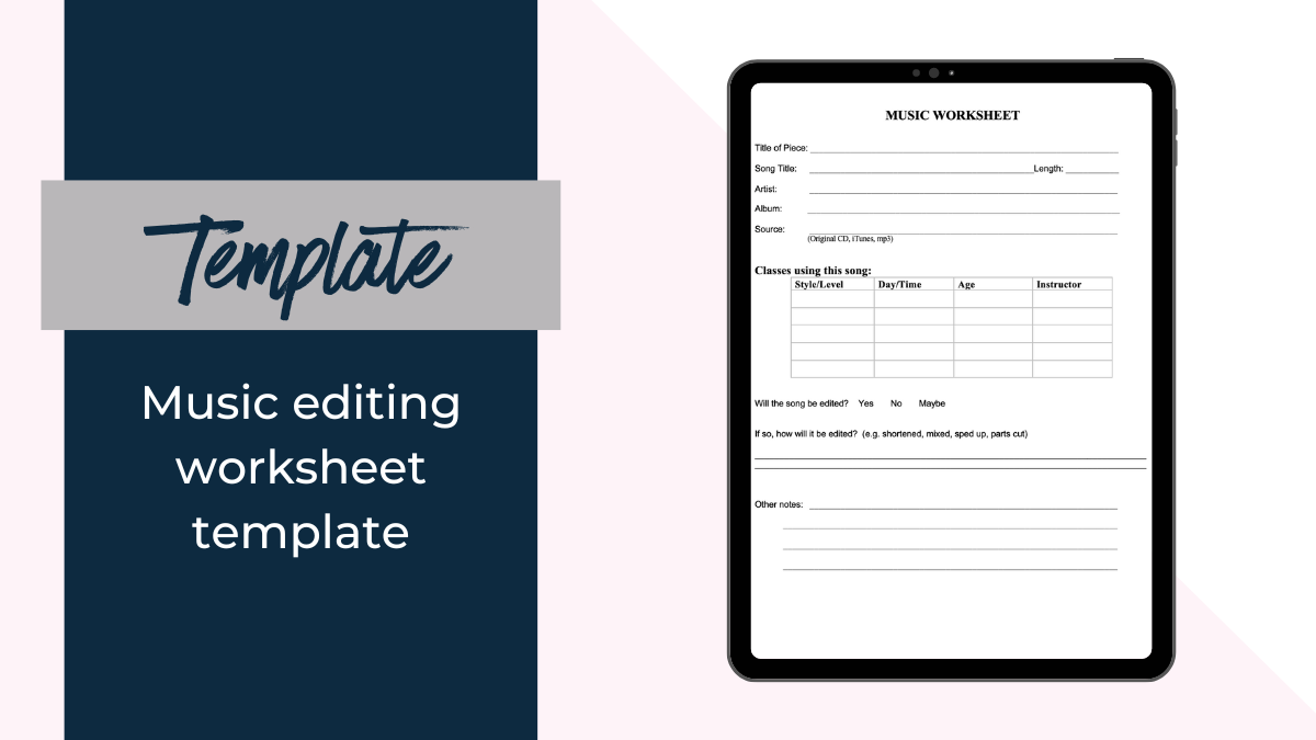 Download&##x3a; A music editing worksheet template